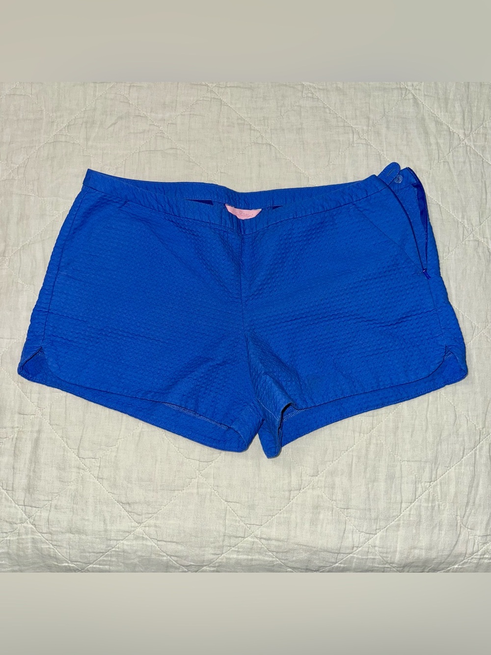 Lilly Pulitzer 12 Royal Blue Side Zip  Shorts